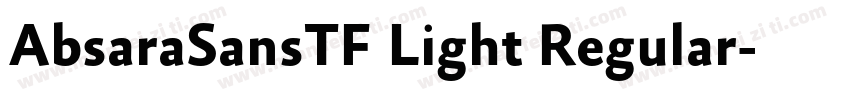 AbsaraSansTF Light Regular字体转换